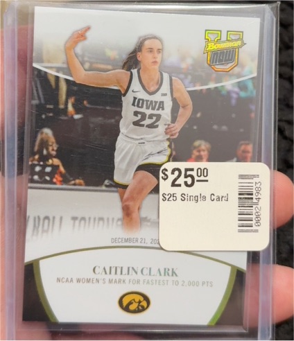 2023 Bowman U Now #74 Caitlin Clark — front