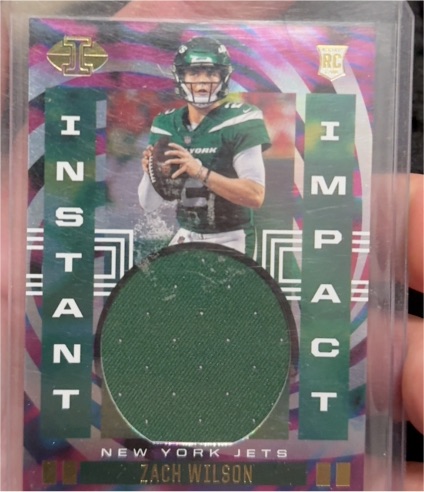 2021 Panini Illusions Instant Impact #II-ZW Zach Wilson — front