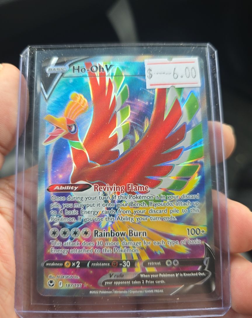 2022 Pokémon TCG Silver Tempest #187 Ho-Oh V — front