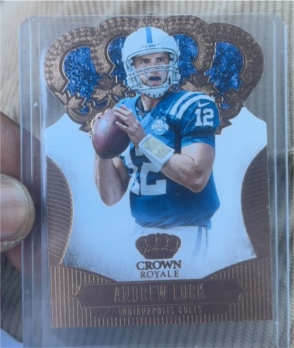 2013 Panini Crown Royale Die-Cut #7 Andrew Luck — front