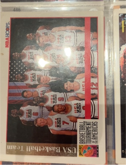 1992 NBA Hoops #486 USA Basketball Team — front