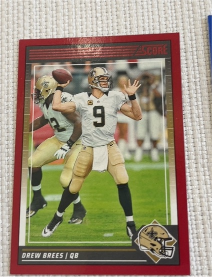2024 Score Red #206 Drew Brees — front
