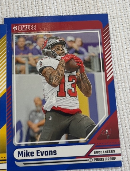 2024 Panini Donruss #76 Mike Evans Press Proof — front