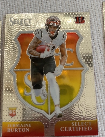 2024 Panini Select #19 Jermaine Burton Select Certified Rookies — front