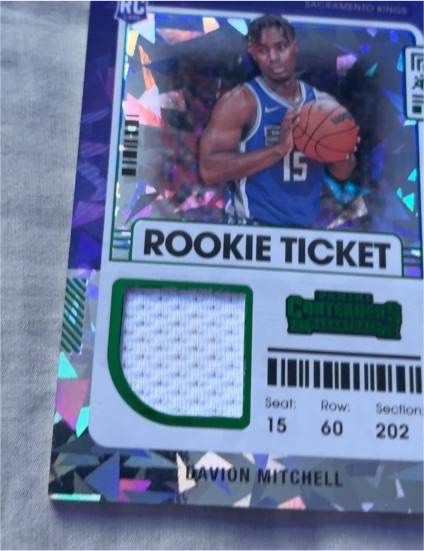 2021-22 Panini Contenders Rookie Ticket #RTS-DMI Davion Mitchell — front