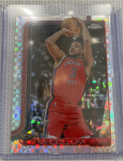 2025-26 Topps Chrome #136 C.J. McCollum — front