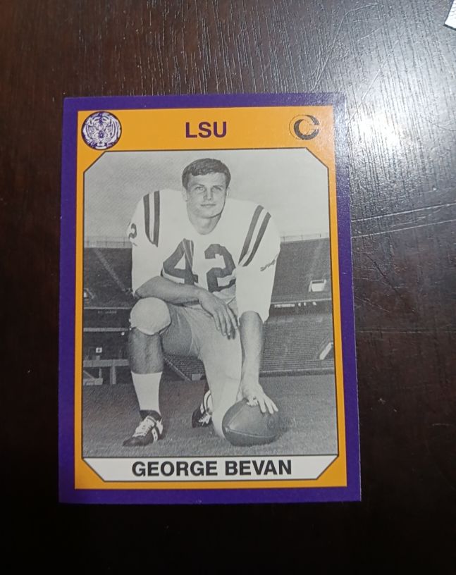 1990 Collegiate Collection LSU Tigers #122 George Bevan — front
