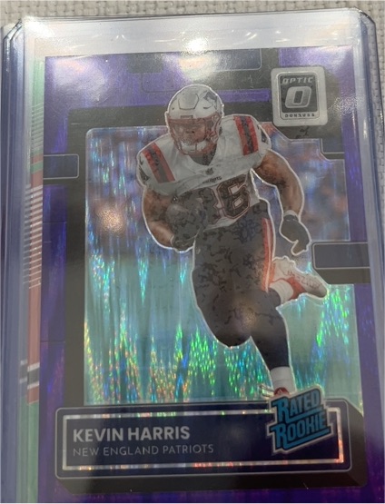 2022 Donruss Optic #283 Kevin Harris Purple Shock Rated Rookie — front