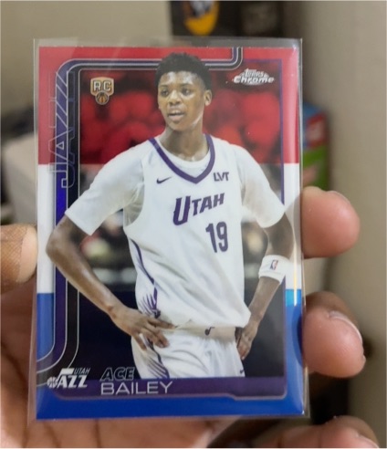 2025-26 Topps Chrome #255 Ace Bailey — front
