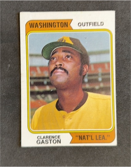 1974 Topps #364 Clarence Gaston Washington Nat'l League — front