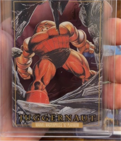 1992 Marvel Masterpieces Platinum #45 Juggernaut — front