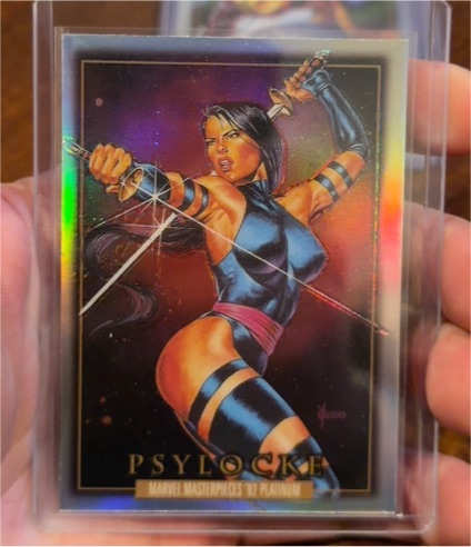 2024 Marvel Masterpieces '92 Platinum #65 Psylocke — front