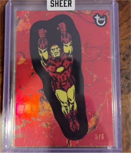 2025 Topps Marvel Comic Book Heroes #13 Iron Man — front