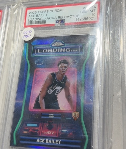 2025 Topps Chrome #LD-14 Ace Bailey Loading Aqua Refractor — front