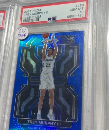 2021 Panini Prizm #288 Trey Murphy III Blue Prizm Rookie — front