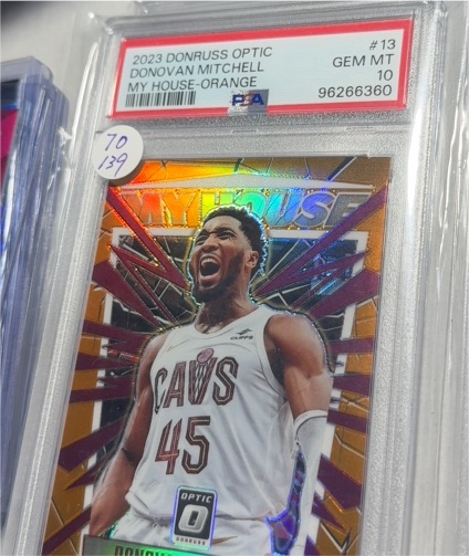 2023 Panini Donruss Optic #13 Donovan Mitchell My House Orange — front