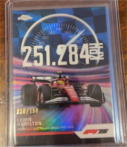 2025 Topps Chrome Formula 1 Lewis Hamilton Top Speed #TS-2 — front