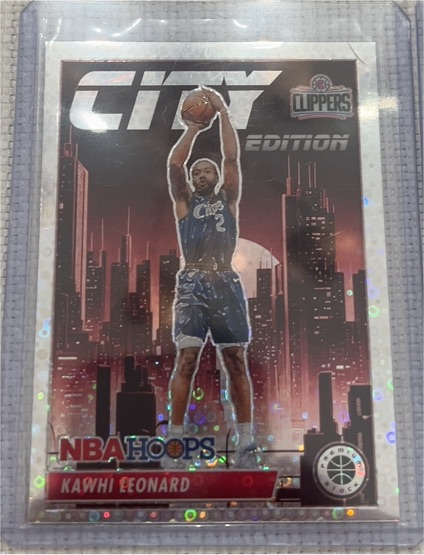 2023-24 Panini NBA Hoops Premium Stock City Edition #27 Kawhi Leonard — front