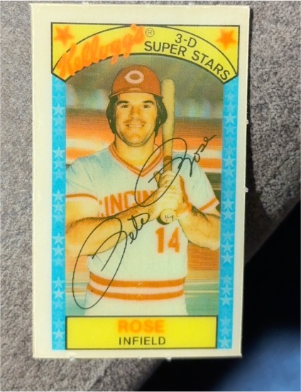 1979 Kellogg's 3-D Super Stars #22 Pete Rose — front