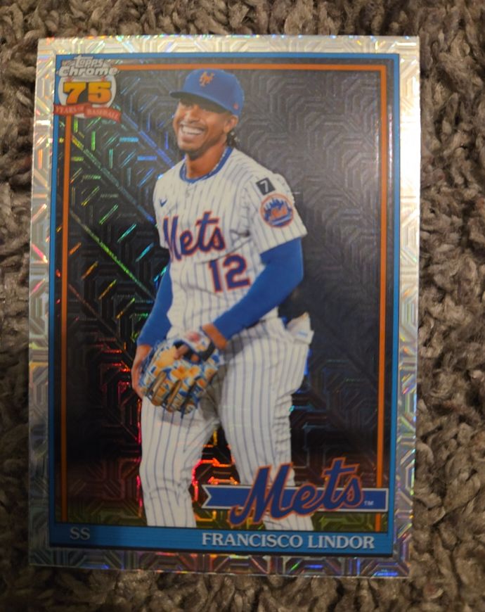 2026 Topps Series 1 Silver Pack Mojo #91C-90 Francisco Lindor — front