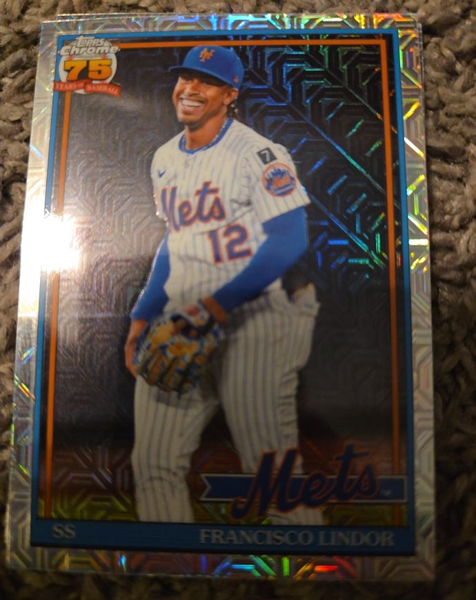 2026 Topps Series 1 1991 Chrome Mojo #91C-90 Francisco Lindor — front