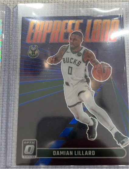 2023-24 Panini Donruss Optic Express Lane #5 Damian Lillard — front
