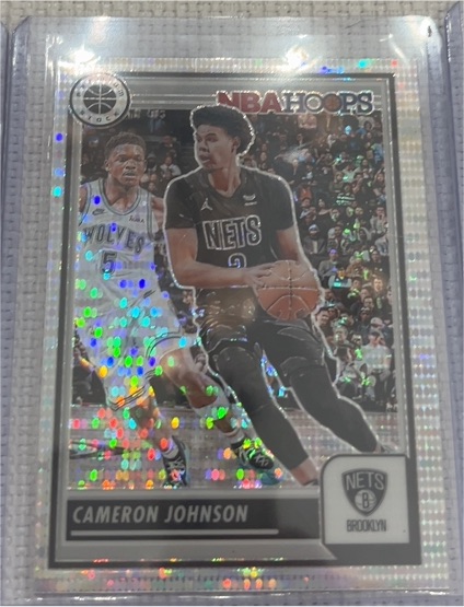 2023-24 Panini NBA Hoops Premium Stock #93 Cameron Johnson — front
