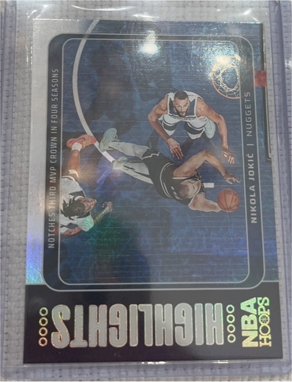 2024-25 Panini NBA Hoops #4 Nikola Jokic Highlights — front