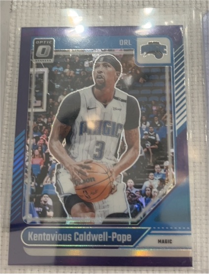 2024-25 Panini Donruss Optic #145 Kentavious Caldwell-Pope Purple Shock Prizm — front
