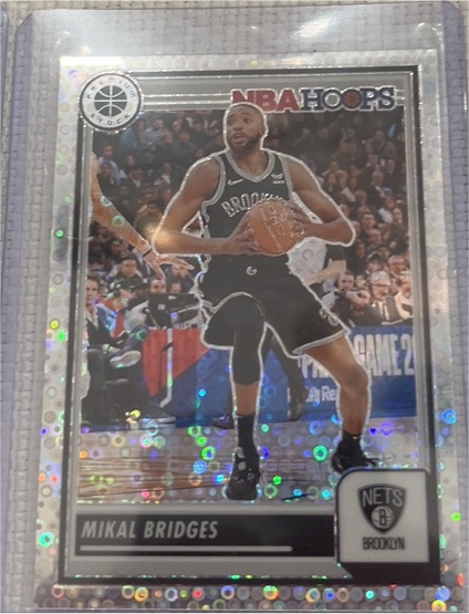 2023-24 Panini NBA Hoops Premium Stock #180 Mikal Bridges — front