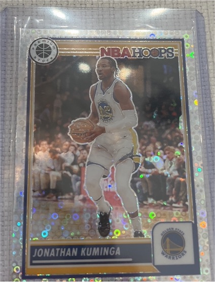2023-24 Panini NBA Hoops Premium Stock #231 Jonathan Kuminga — front