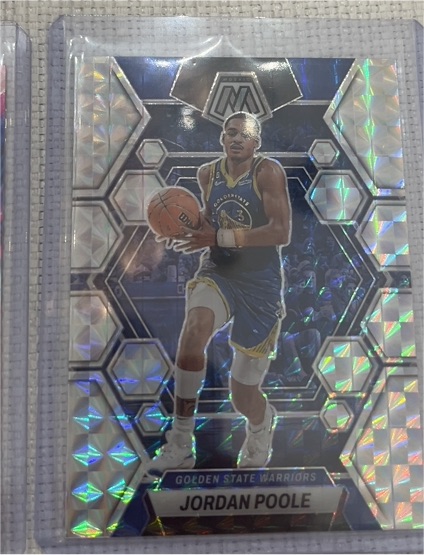 2022-23 Panini Mosaic #7 Jordan Poole — front
