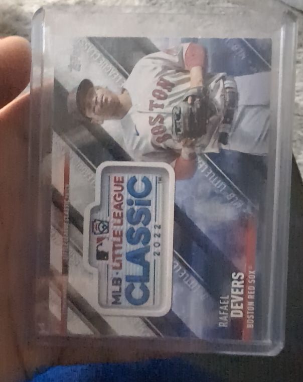 2022 Topps Update #SEP-RD Rafael Devers MLB Little League Classic Patch — front