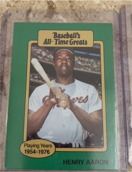 1987 Hygrade All-Time Greats #NNO Henry Aaron — front