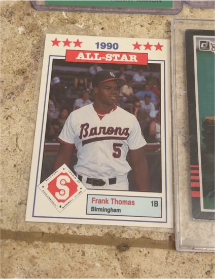 1990 Donn Jennings Southern League All-Star #11 Frank Thomas — front