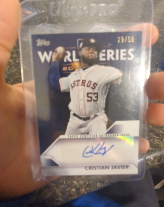 2022 Topps Now #WS-6A Cristian Javier — front