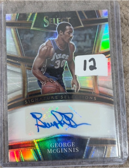 2022-23 Panini Select Signature Selections #SS-GMG George McGinnis — front