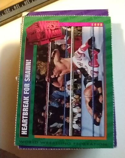 1996-98 WWF Magazine Cards #181 Heartbreak for Shawn! — front