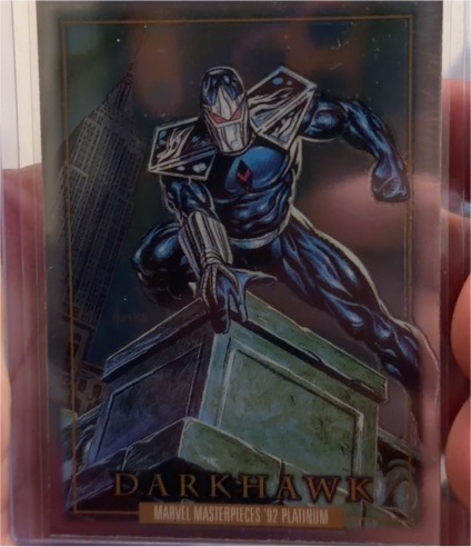 2024 Upper Deck Marvel Masterpieces '92 Platinum #11 Darkhawk — front