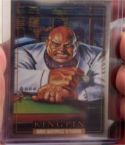 2024 SkyBox Marvel Masterpieces '92 Platinum #43 Kingpin — front