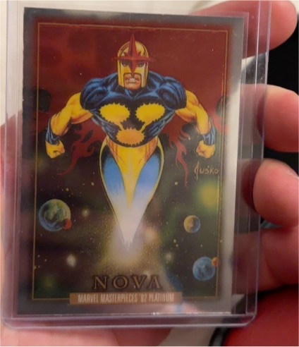 2024 Skybox Marvel Masterpieces '92 Platinum #68 Nova — front