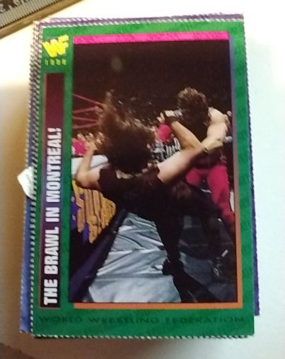 1998 WWF Magazine Titan Trading Sports Card #171 The Brawl in Montreal Kane Mankind — front