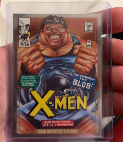 2024 Marvel Masterpieces '92 Platinum #1-V Blob — front