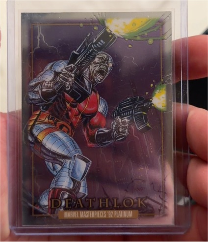 2024 Skybox Marvel Masterpieces '92 Platinum #28 Deathlok — front