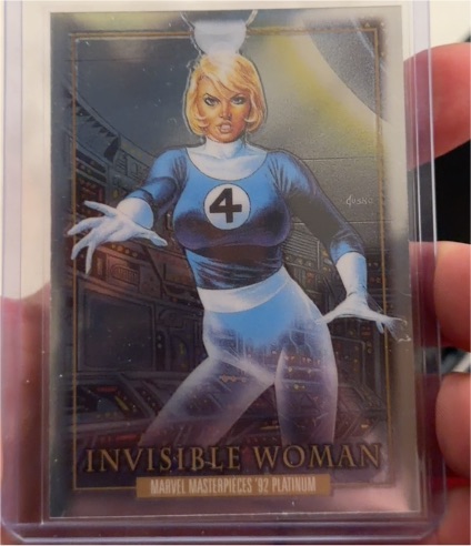 2024 Upper Deck Marvel Masterpieces '92 Platinum #39 Invisible Woman — front