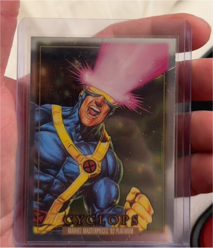2024 SkyBox Marvel Masterpieces '92 Platinum #13 Cyclops — front