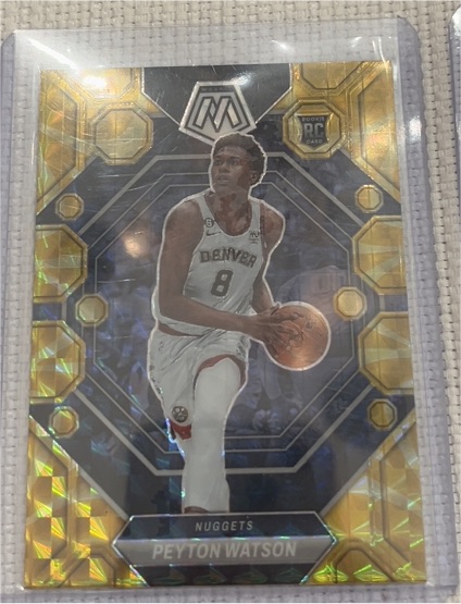 2022-23 Panini Mosaic #221 Peyton Watson — front