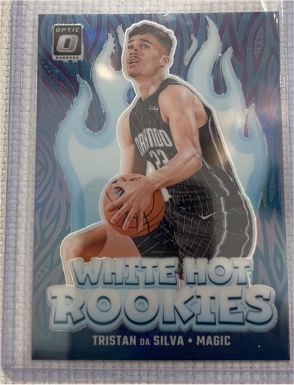 2024-25 Panini Donruss Optic #7 Tristan Da Silva White Hot Rookies — front