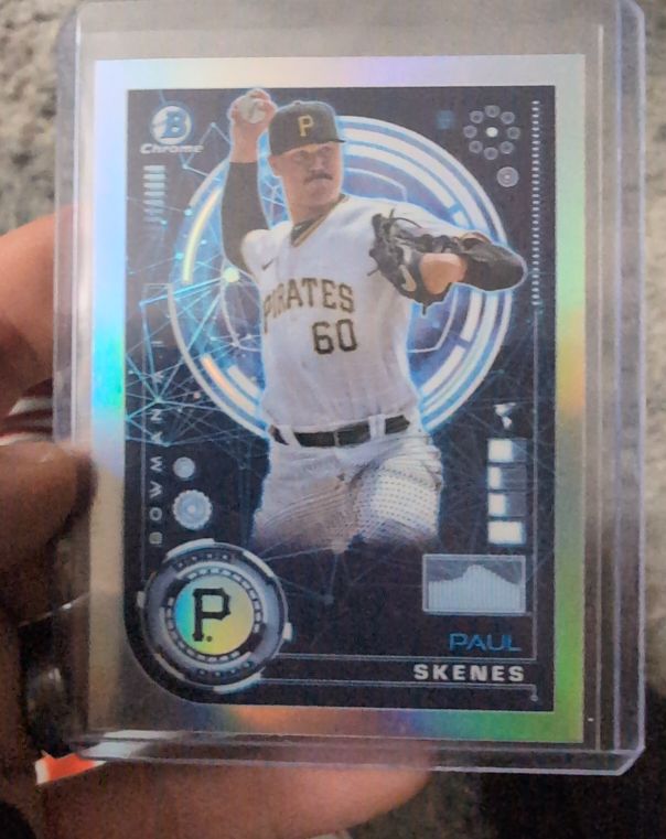 2024 Bowman Chrome #BAI-15 Paul Skenes Bowman AI Insert Pittsburgh Pirates — front