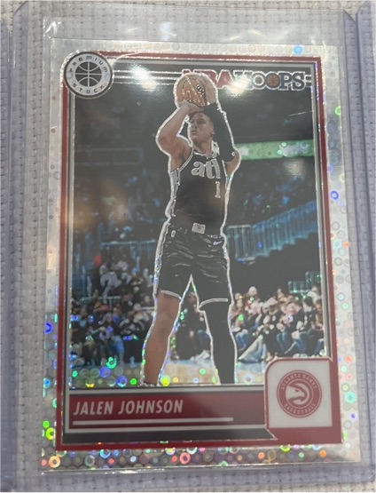 2023-24 Panini NBA Hoops Premium Stock #119 Jalen Johnson — front